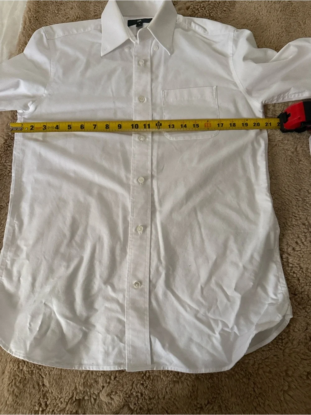 Banana Republic Men's White Button-Down Dress Shirt
